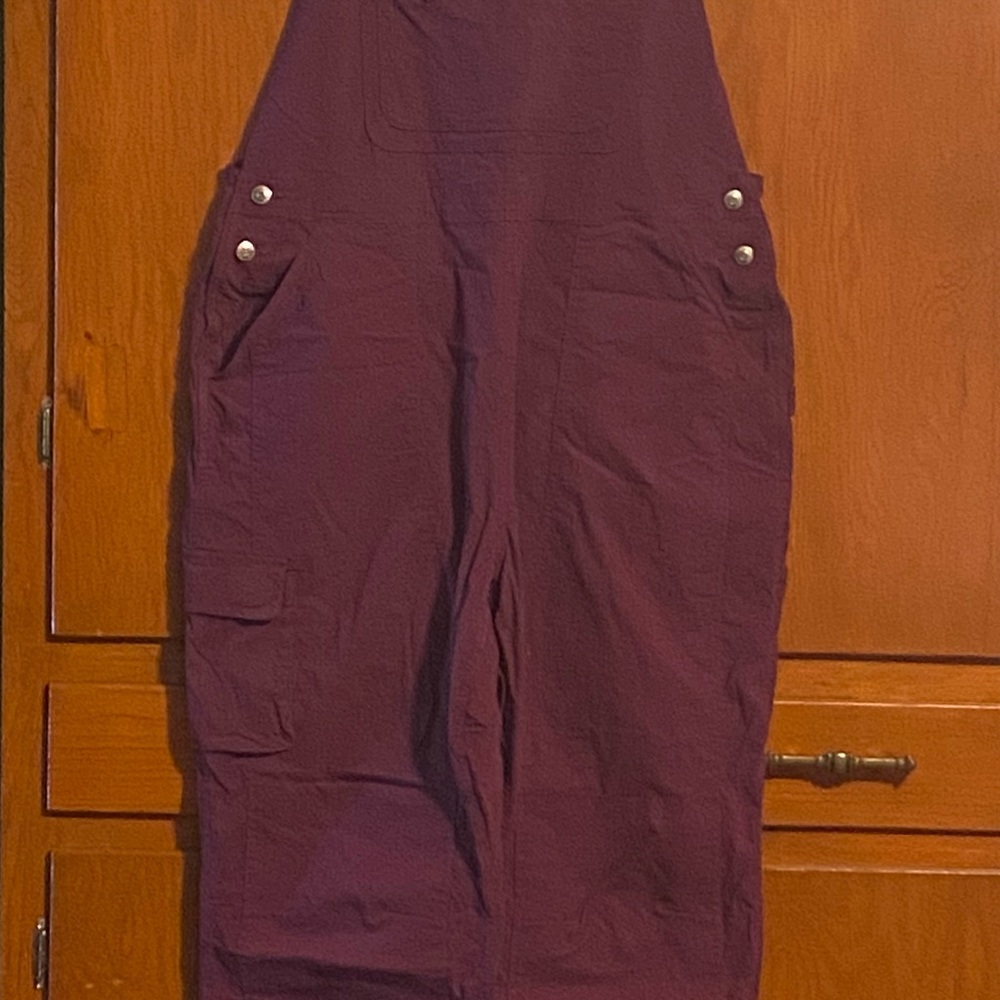 Duluth Trading Co Burgundy Plum Heirloom Gardening Bibb Overalls